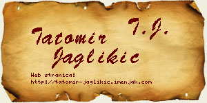 Tatomir Jaglikić vizit kartica